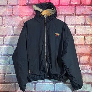 GEAR San Diego Hooded Jacket Large Navy Lightweight Zip Up